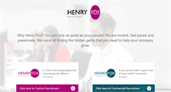 Desktop Screenshot of henryfoxrecruitment.com