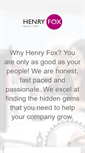 Mobile Screenshot of henryfoxrecruitment.com